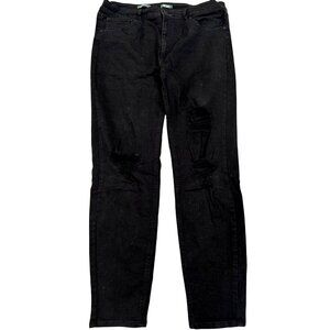 Wild Fable Black Distressed High-Rise Skinny Jeans 14